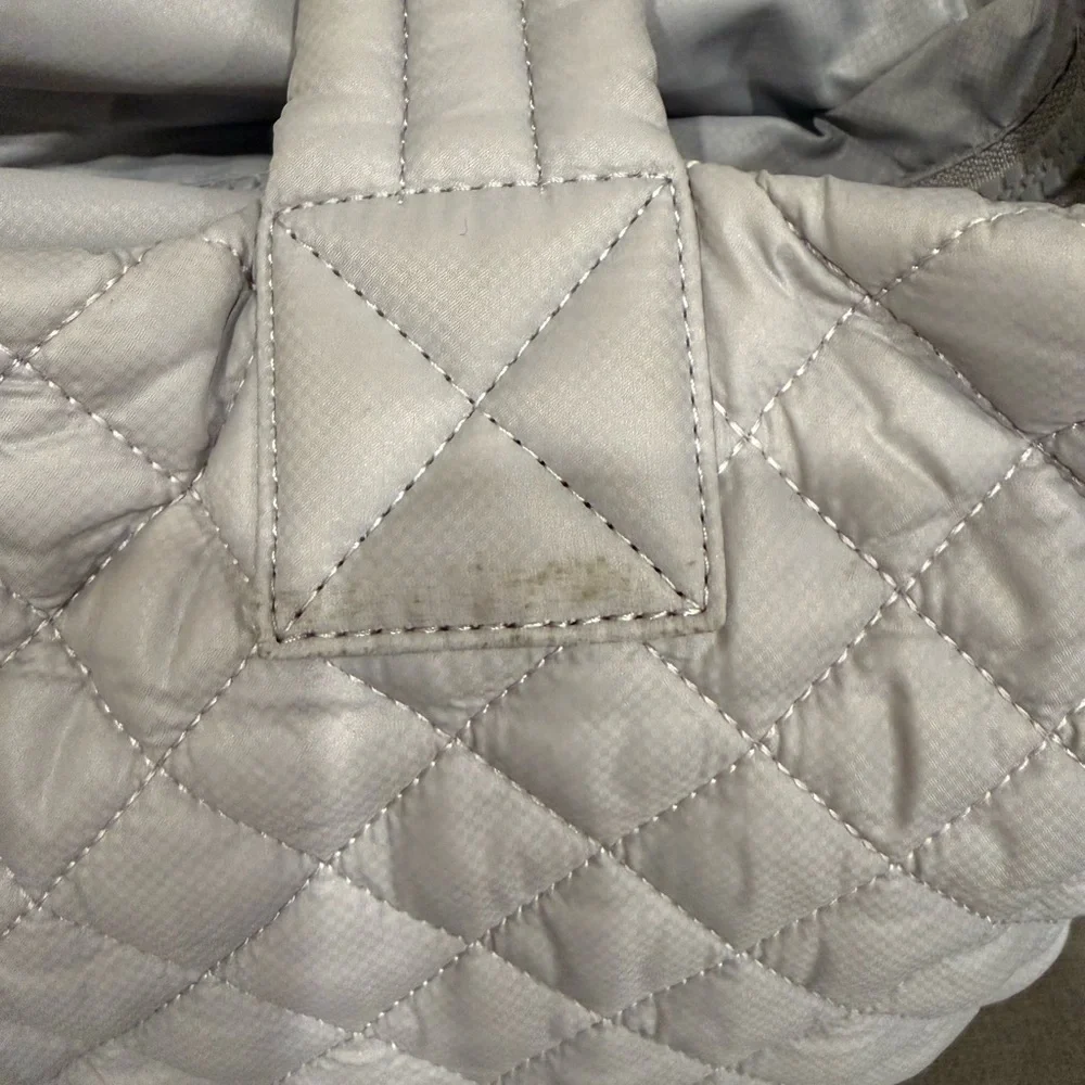 MZ Wallace Soft Gray Quilted Tote - Picture 5 of 6